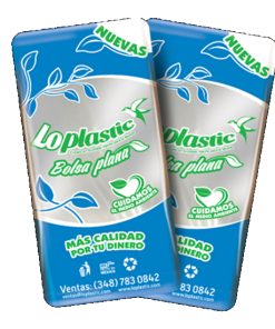 BOLSA PLANA DE PLÁSTICO BIODEGRADABLE