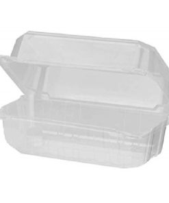 KARAT - Contenedor de Plástico BIO Transparente tipo Almeja Sin División