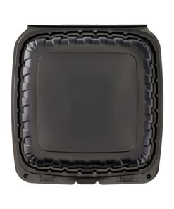 KARAT - CContenedor PP Negro Tipo Almeja