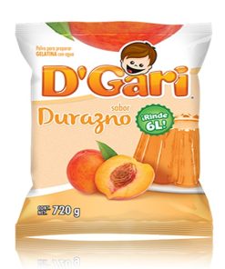 d'gari gelatina durazno