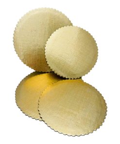 Circulo para Pastel 12 Oro con Textura