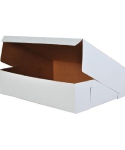 Caja de Cartón Blanco para Pastel 14x10x5